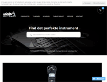 Tablet Screenshot of musikcentralen.dk